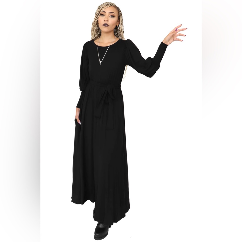 Foxblood Duchess Dress, Black, M